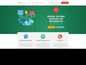 Szybkie połączenie z internetem.