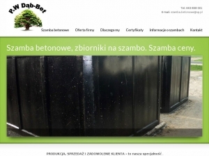 Szamba na wszelkie nieczystości dla klientów